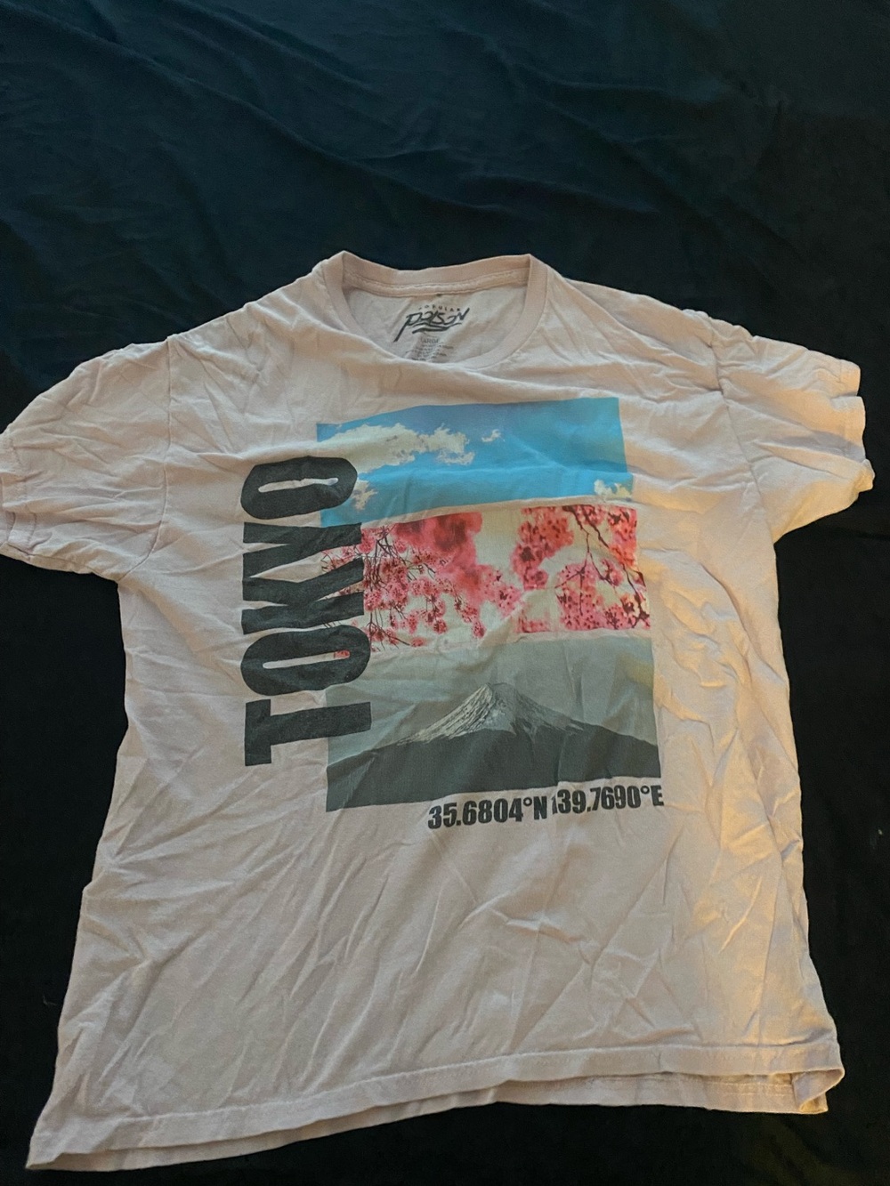 Cool Tokyo Pink Cherry Blossom Graphic Tee